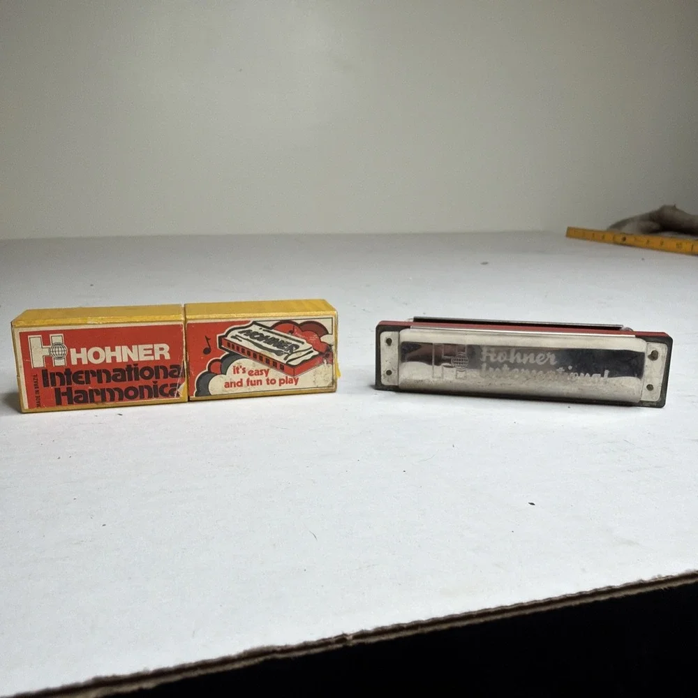 Mixed lot 3 vintage harmonicas Hohner International, Koch, Marine Band